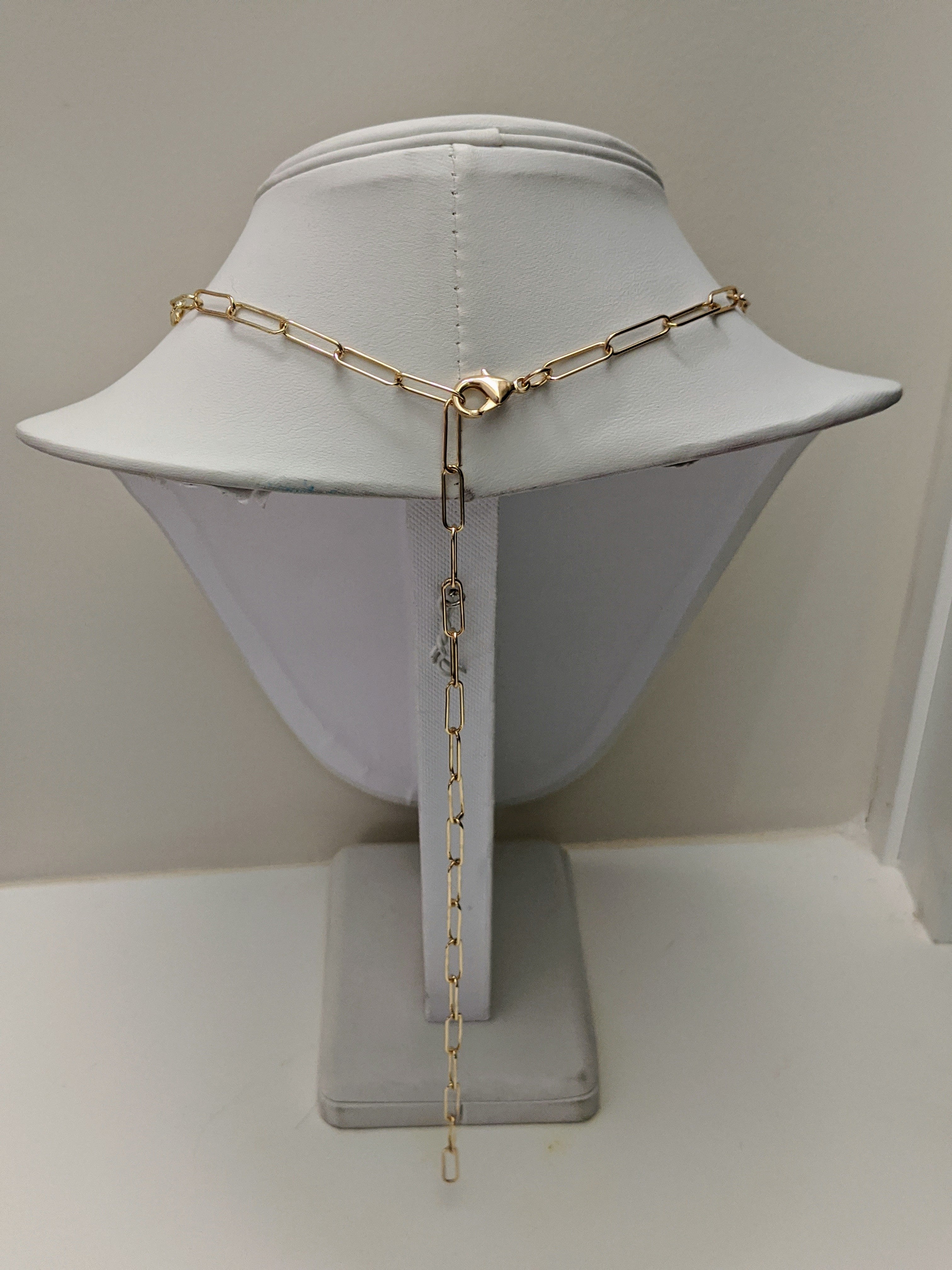 Basic Paperclip Chain Necklace in Gold