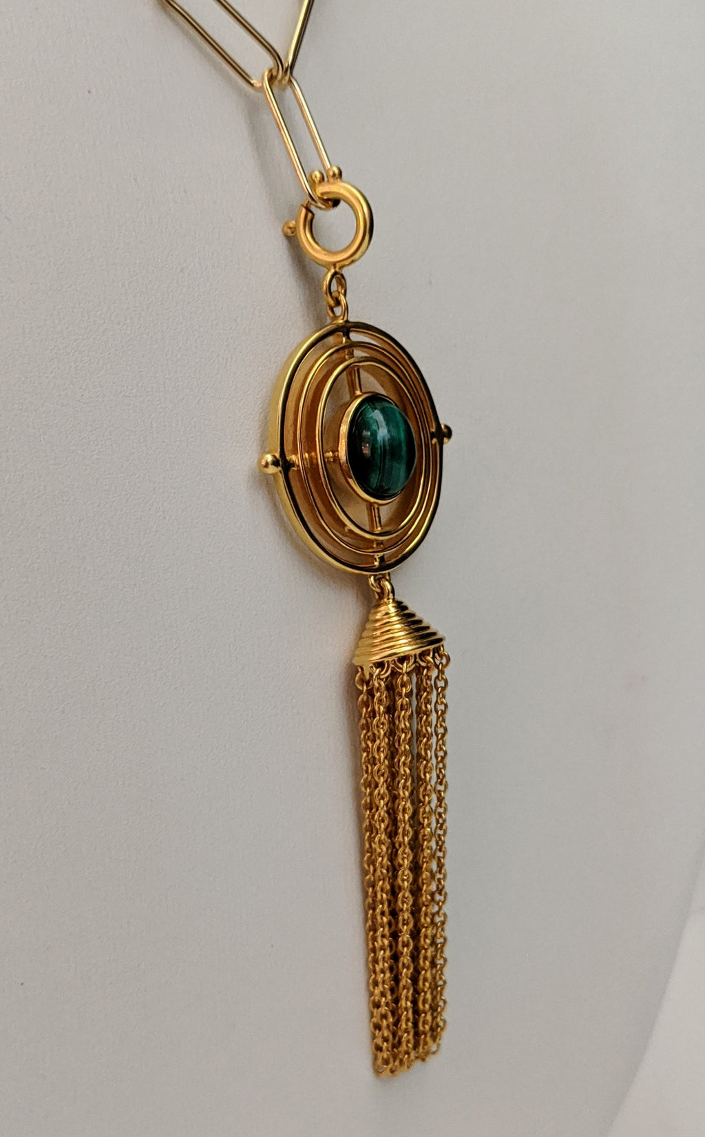 EDO Tassel with Stone Charm in Gold