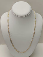 Basic Paperclip Chain Necklace in Gold