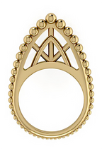 Edo Tall Crown Stackable Ring