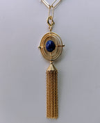 EDO Tassel with Stone Charm in Gold