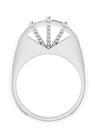 Edo Short 3 Tier Stackable Ring
