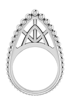 Edo Tall Crown Stackable Ring