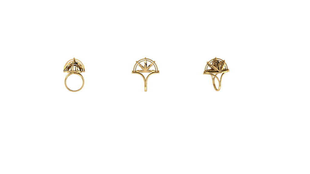 EDO Dome Ring in Gold