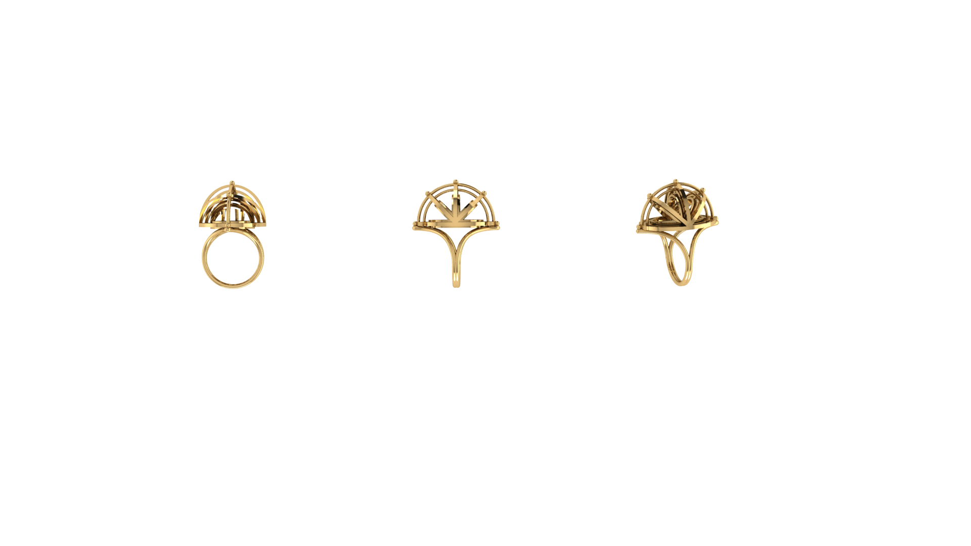 EDO Dome Ring in Gold