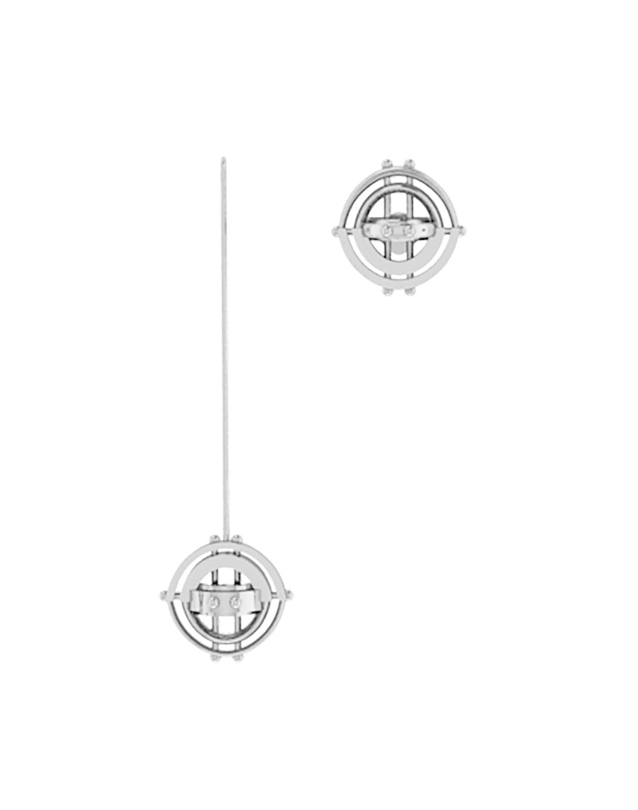 Edo Mismatched Stud & Drop Earring